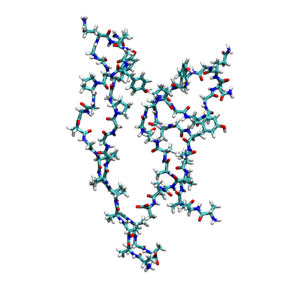 Visualization of stacked protein network 1